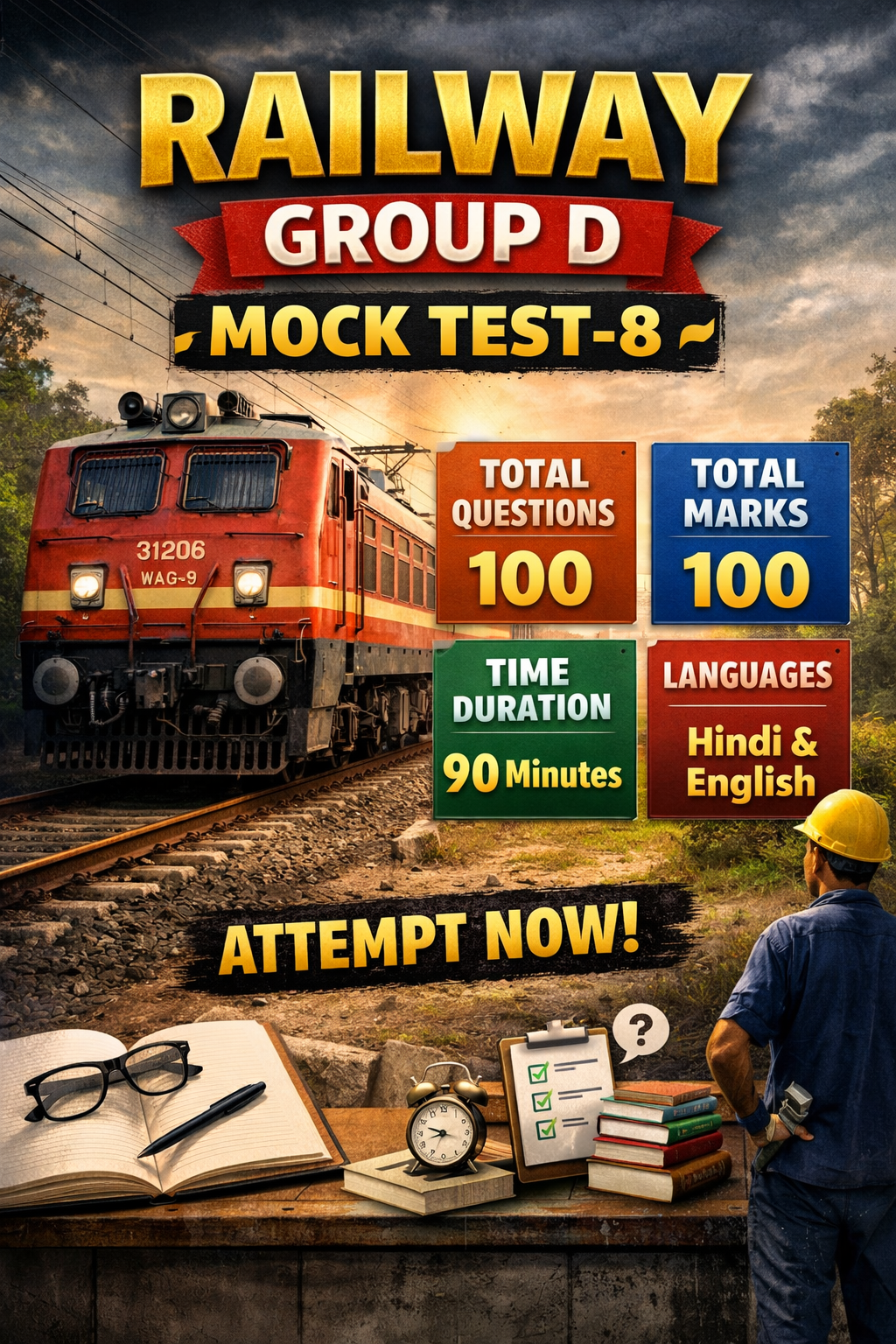 Railway Group D Mock Test-8