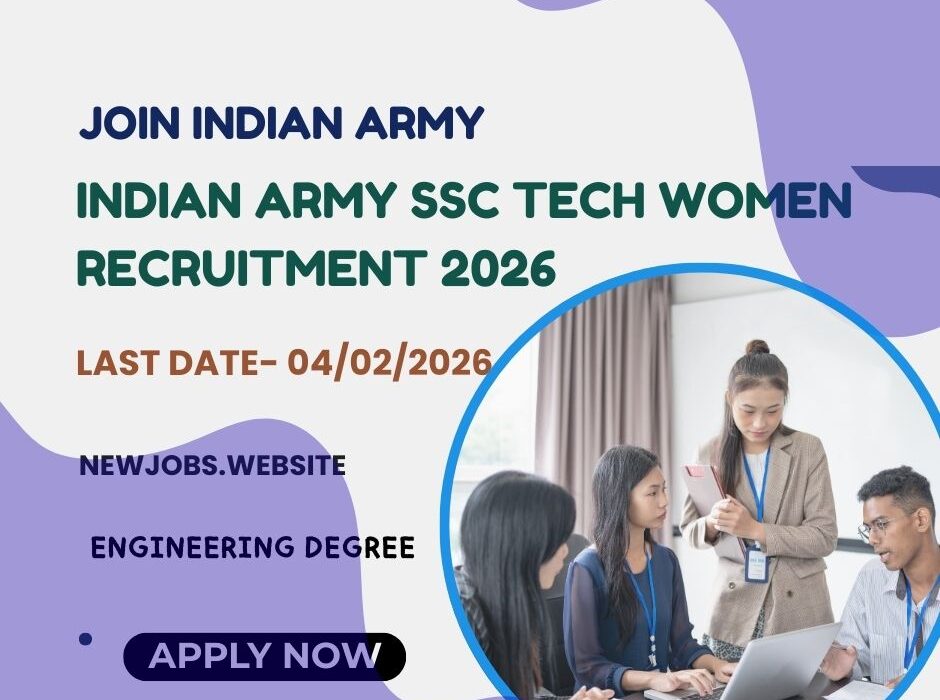 Indian army ssc tech women recruitment 2026