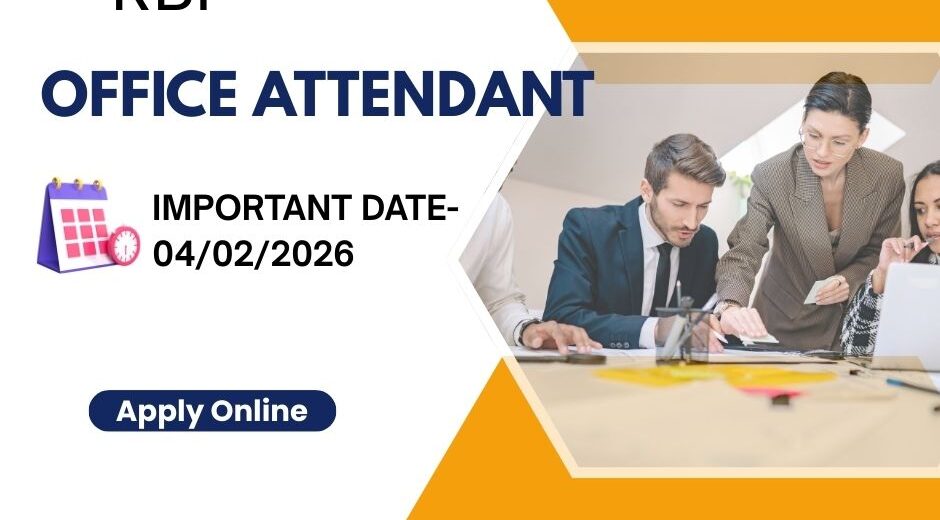 RBI Office Attendant Recruitment 2026