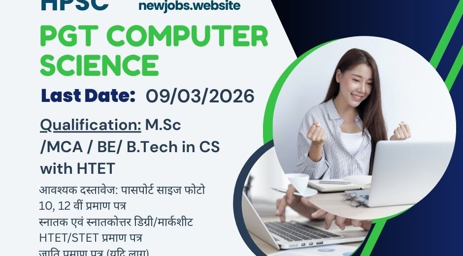 HPSC PGT Computer Science Recruitment 2026