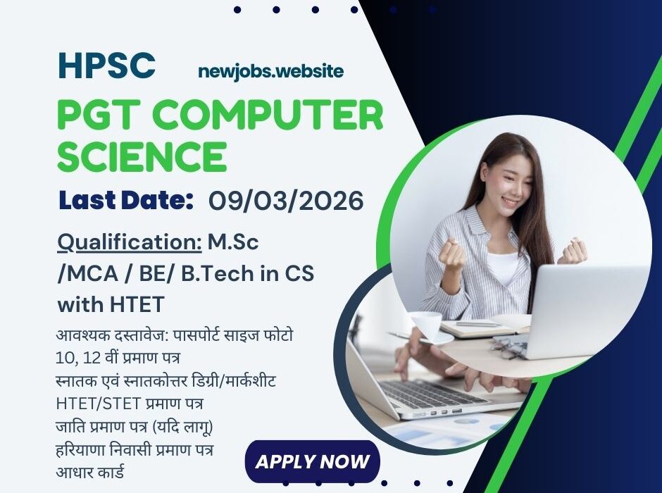 HPSC PGT Computer Science Recruitment 2026