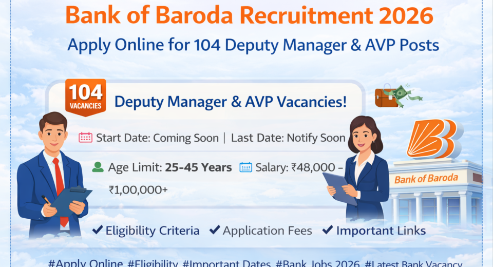 Bank of Baroda Recruitment 2026