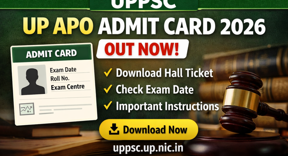 UP APO Admit Card 2026