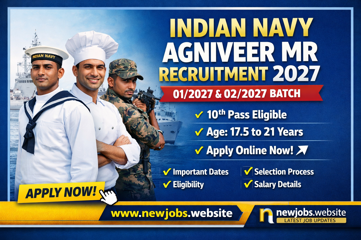 Indian Navy MR Vacancy 2027 Apply Online