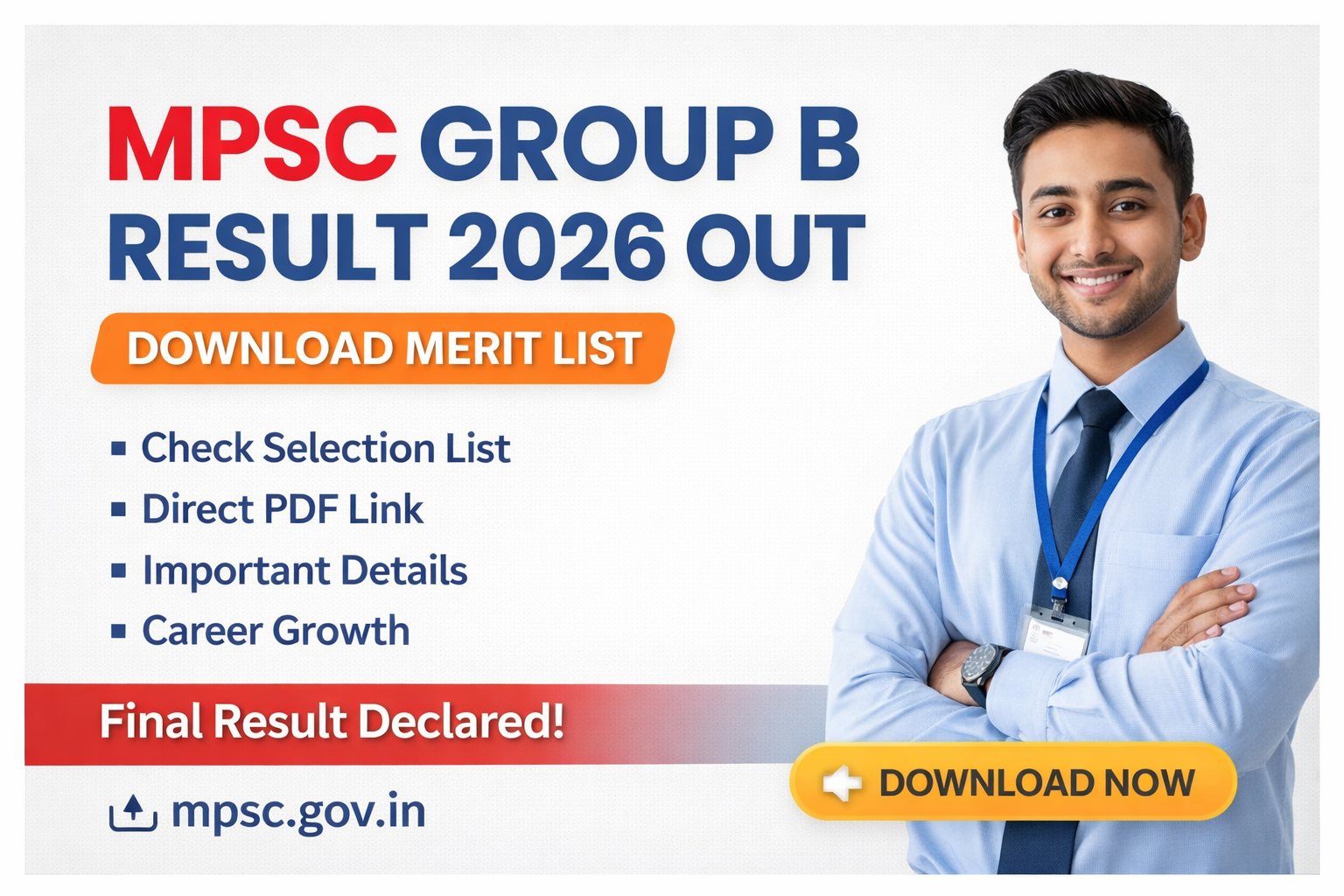 MPSC Group B Result 2026 OUT