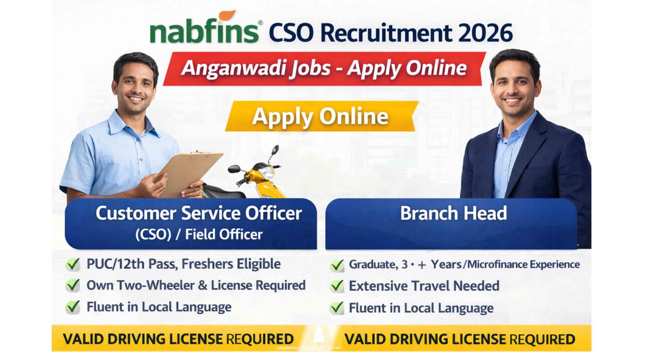 NABFINS CSO Recruitment 2026