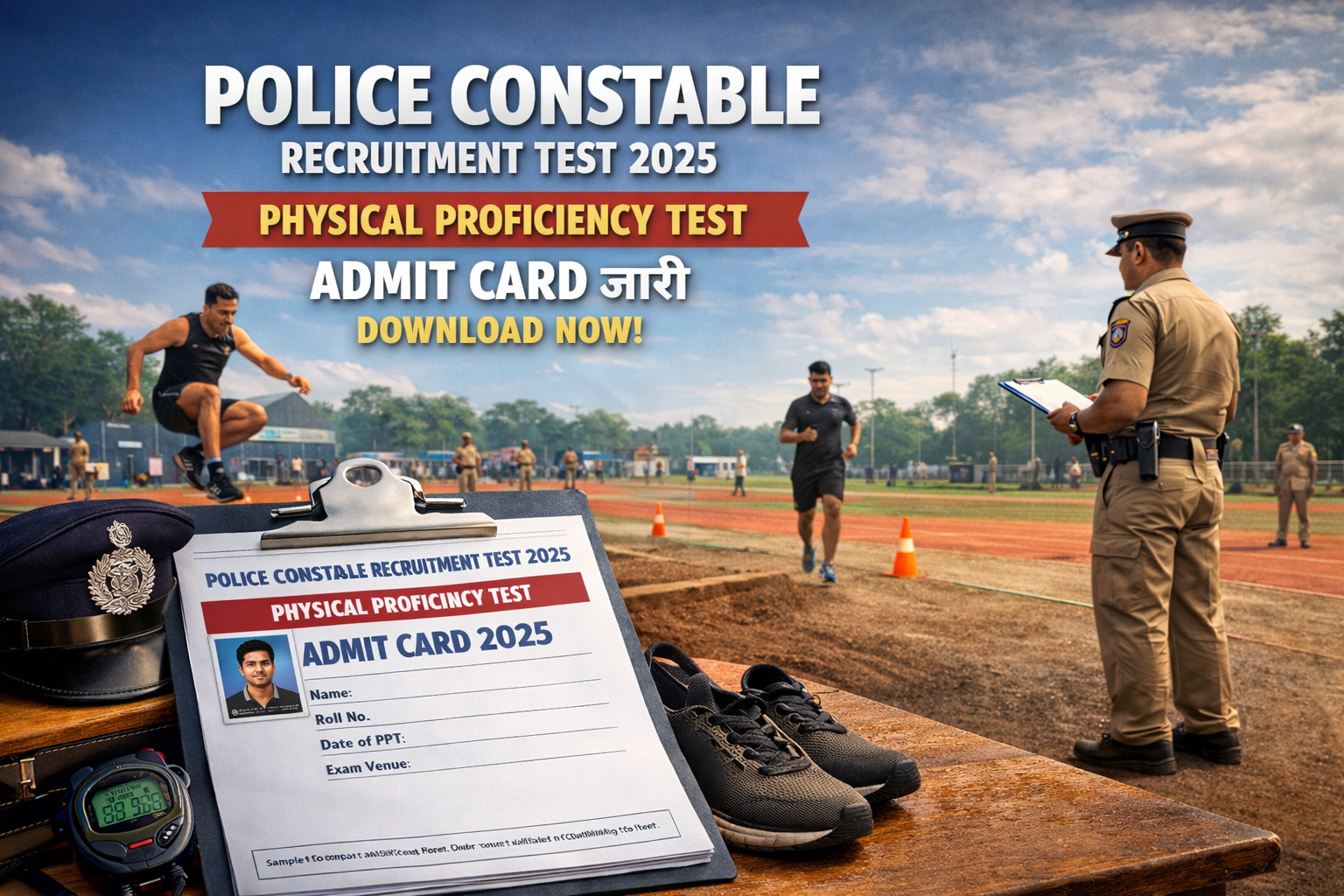 Police Constable Recruitment Test 2025: Physical Proficiency Test (PPT) Admit Card जारी – ऐसे करें डाउनलोड, जानें पूरी प्रक्रिया