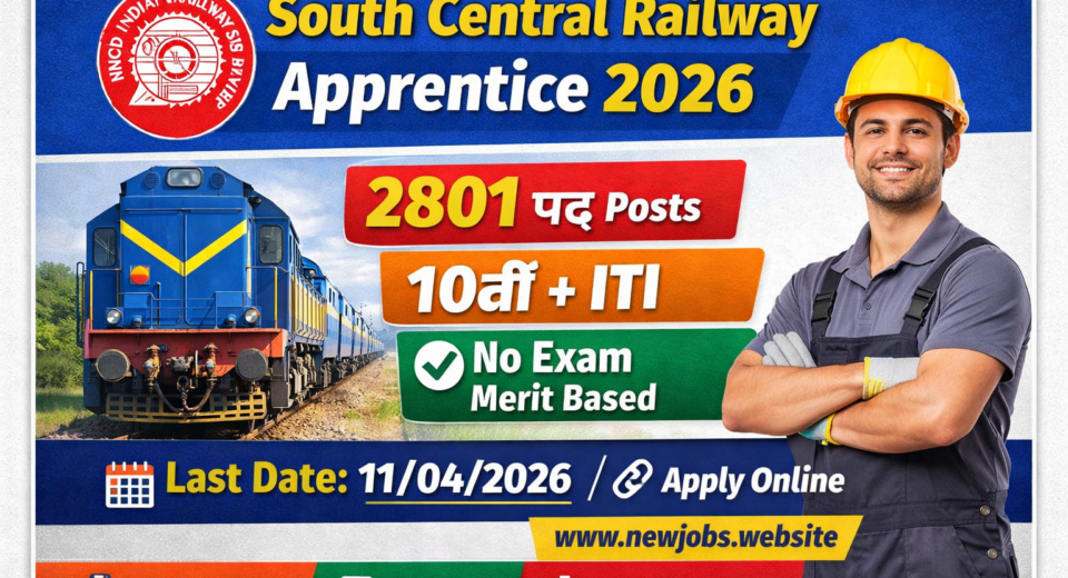 SCR Apprentice 2026 Online Form 2801 Post