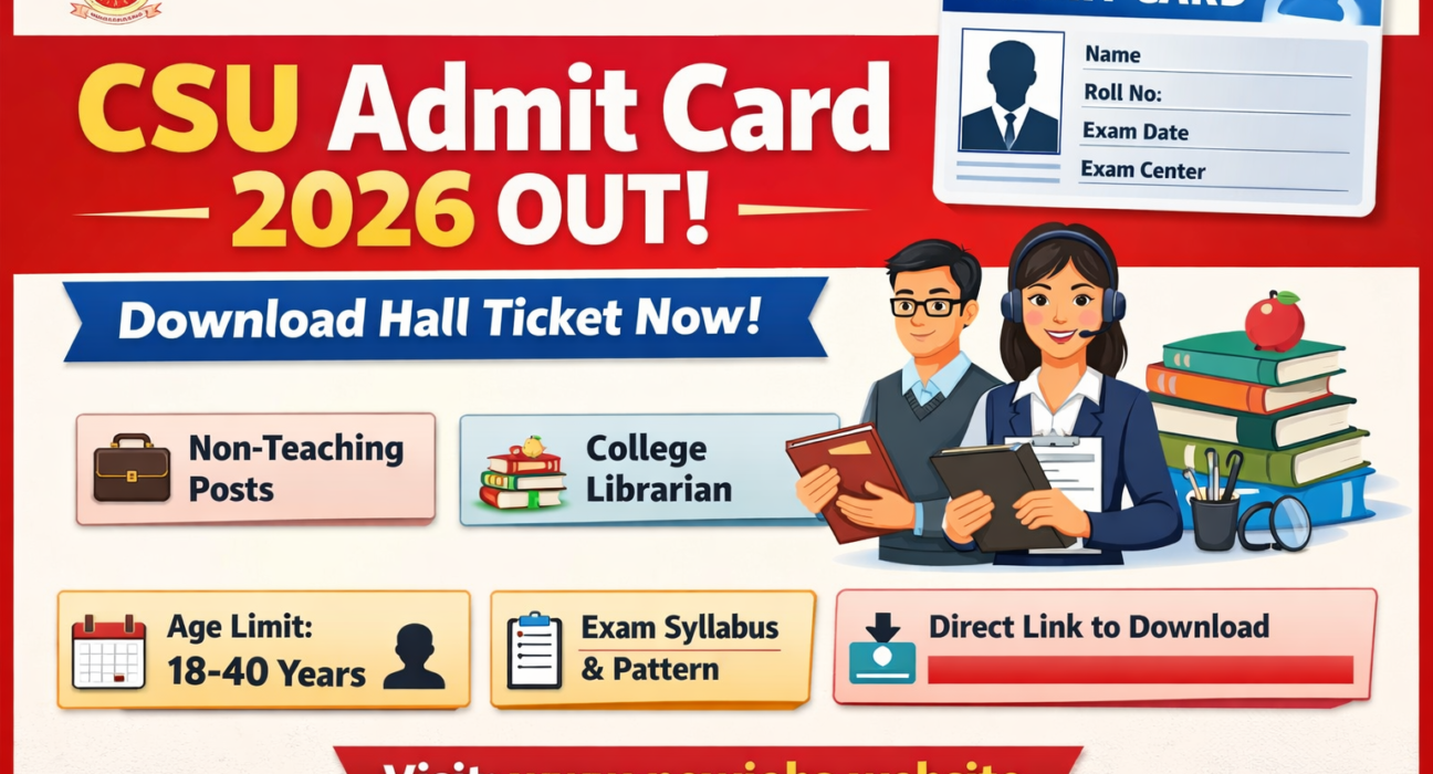 CSU Admit Card 2026