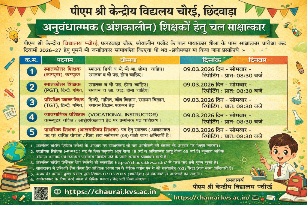 pm shri kv chourai