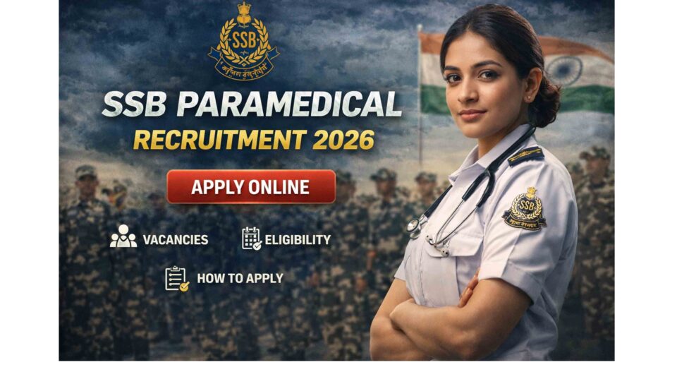 ssb paramedical Recruitment 2026