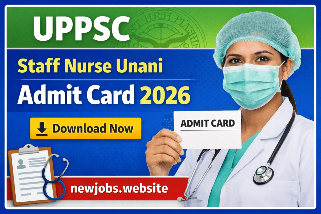 UPPSC Staff Nurse Unani Admit Card 2026 Out – Download Here UPPSC Staff Nurse Unani Admit Card 2026 download link exam date hall ticket