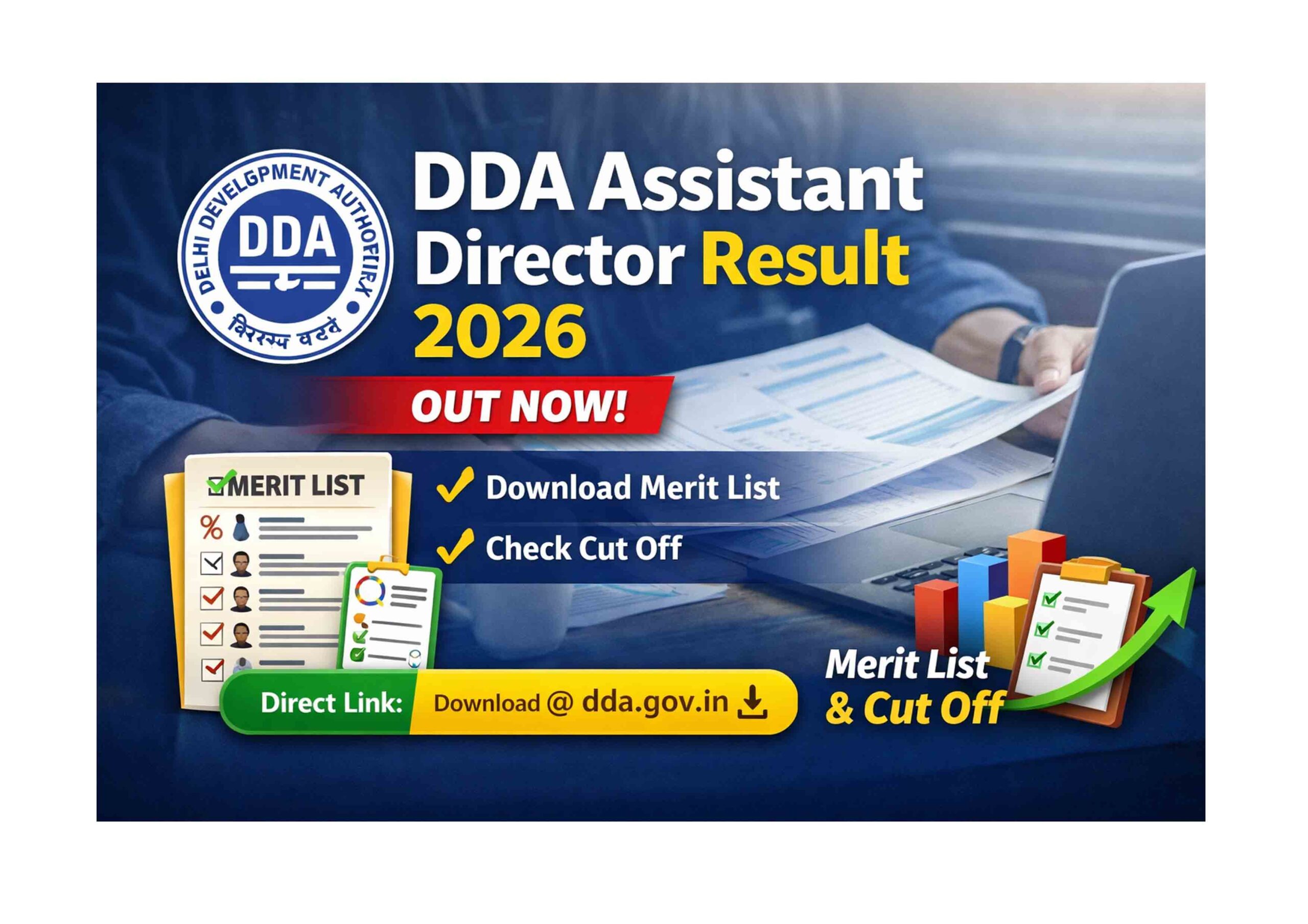 DDA Assistant Director Result 2026 Download Link Official Website