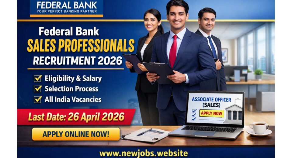 Federal Bank Sales Professionals Recruitment 2026 Notification