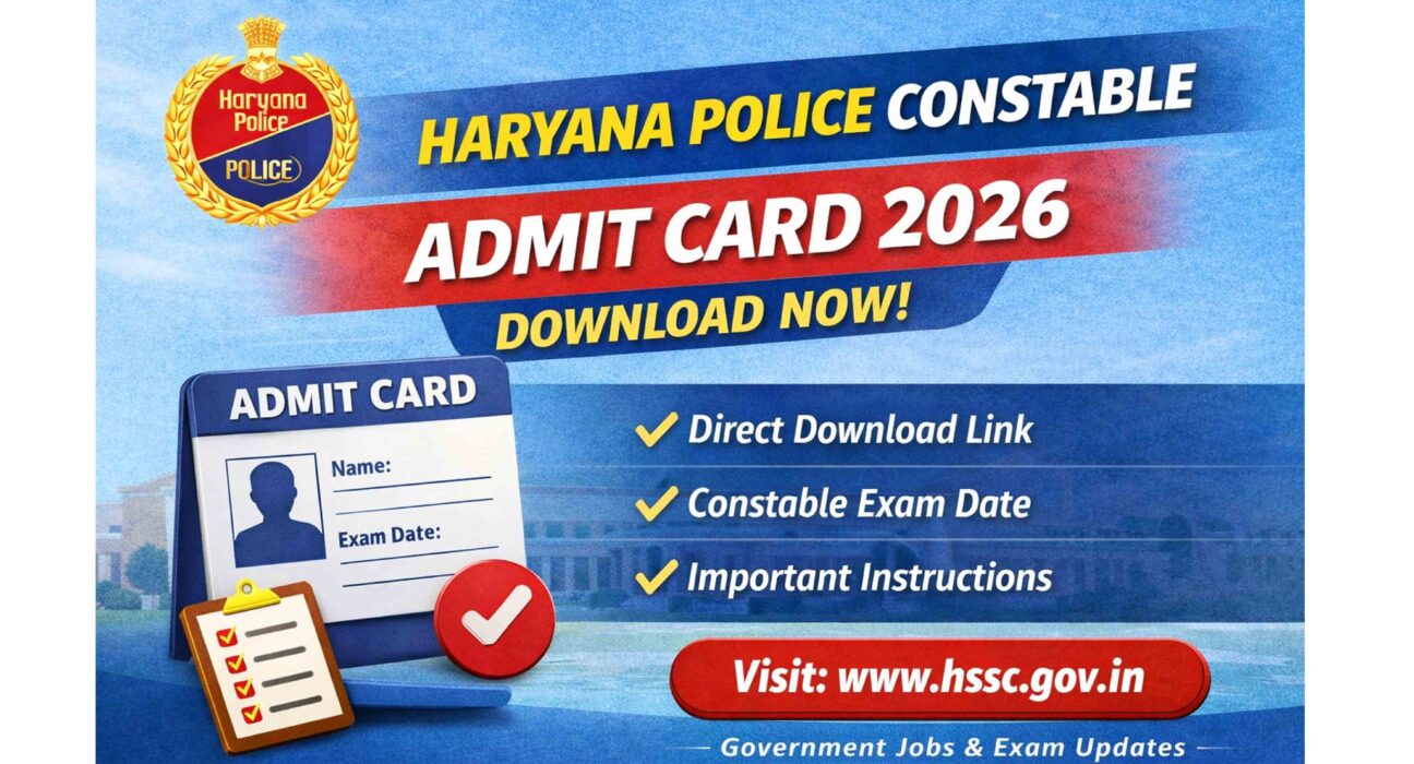 Haryana Police Admit Card 2026 Download