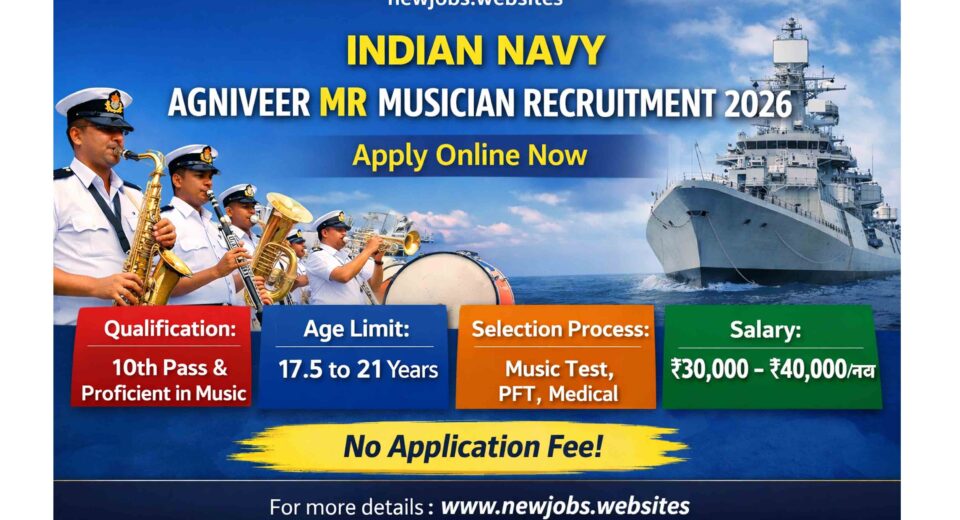 Indian Navy Agniveer MR Musician Recruitment 2026 – Apply Online