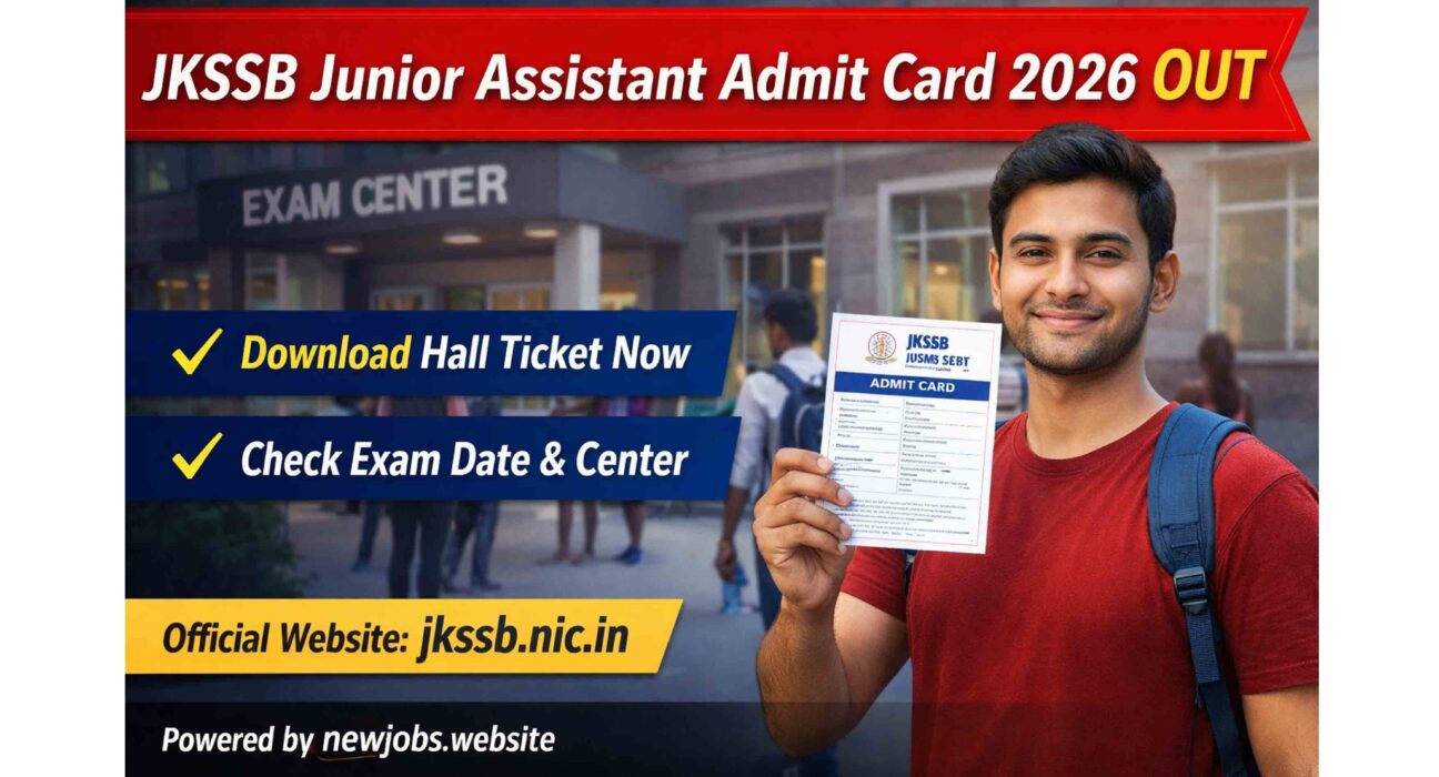 JKSSB JA Admit Card 2026 Hall Ticket Download
