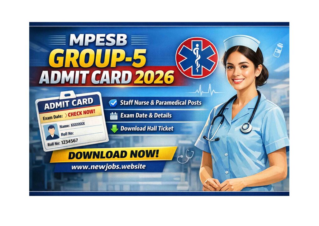 MPESB Group 5 Staff Nurse Paramedical Admit Card 2026