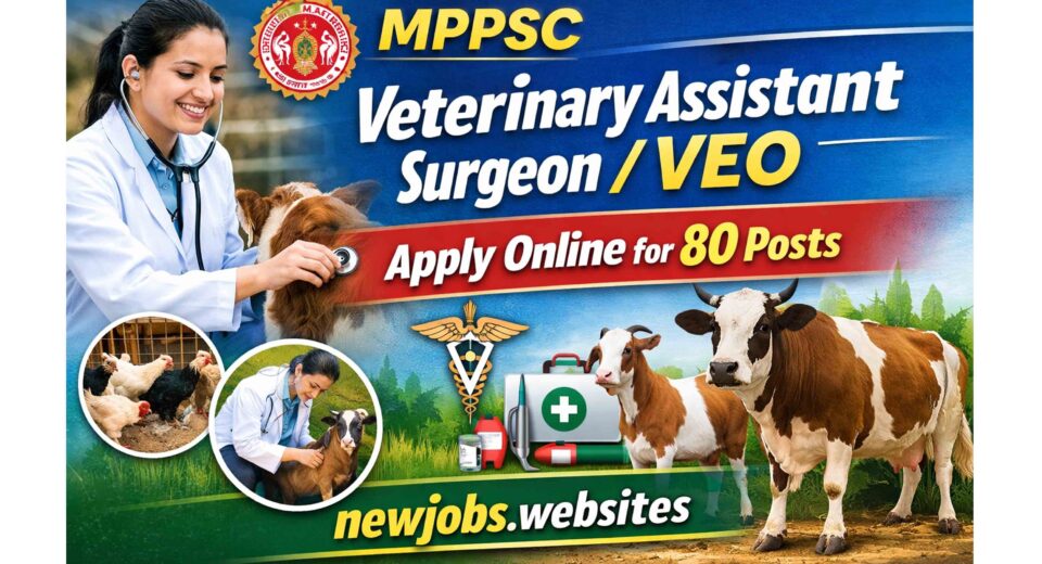 MPPSC Veterinary Assistant Surgeon Recruitment 2026 Apply Online 80 Posts