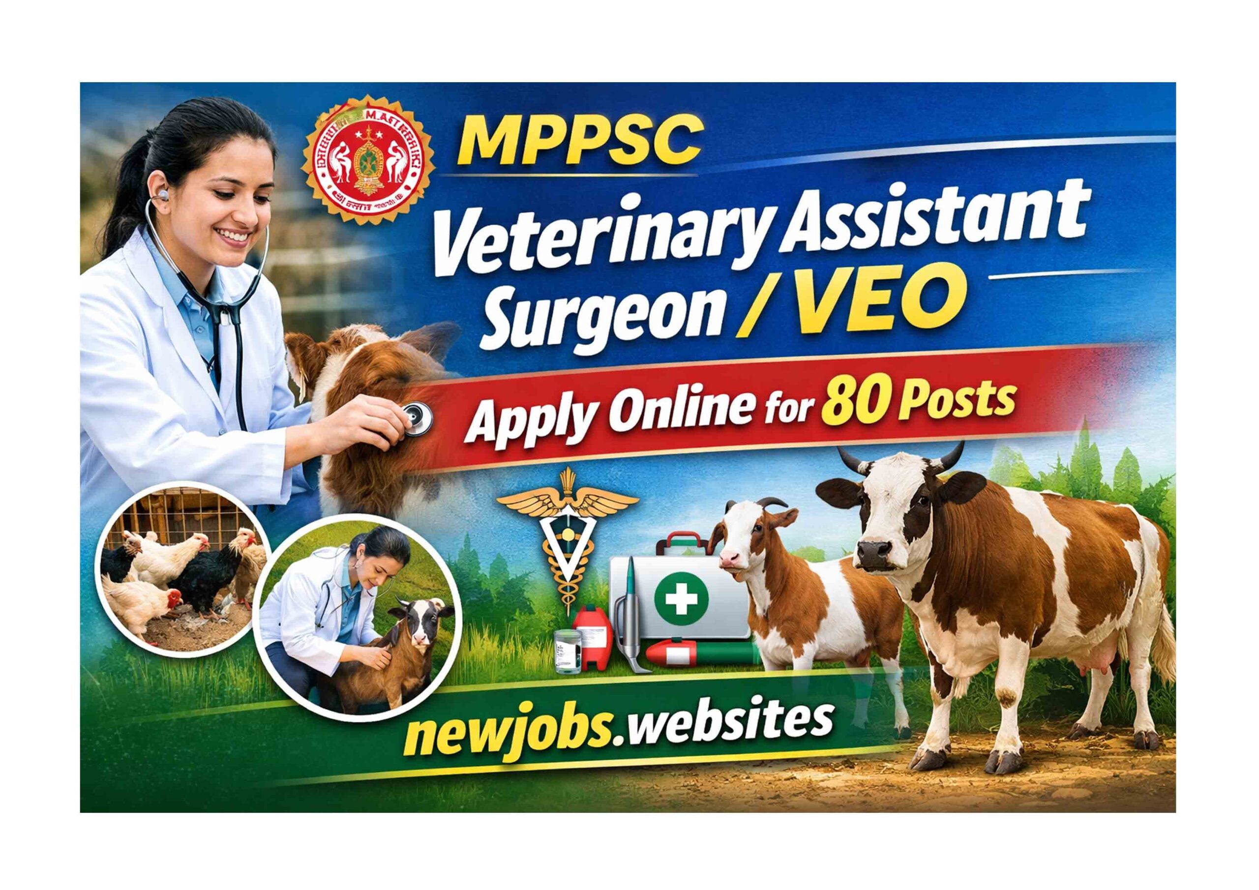 MPPSC Veterinary Assistant Surgeon Recruitment 2026 Apply Online 80 Posts