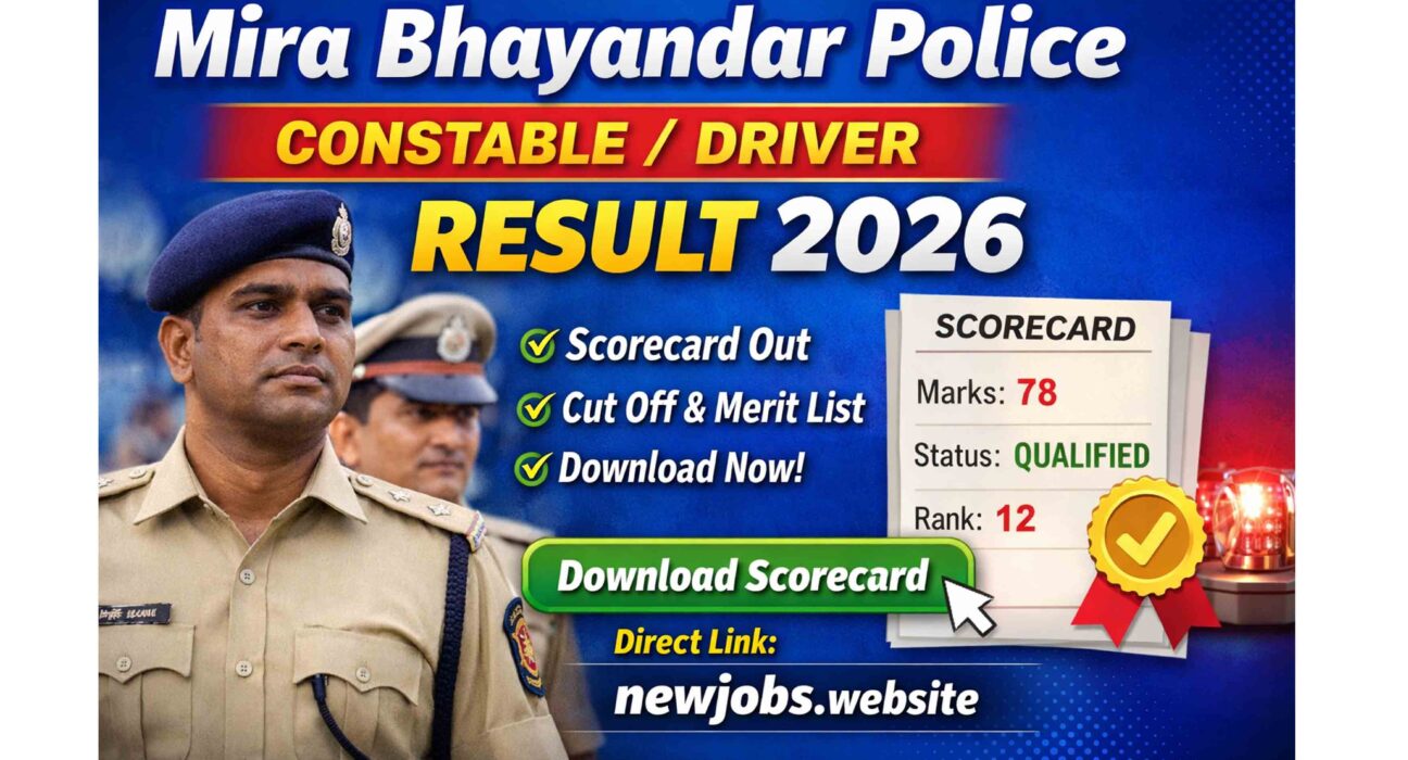 Mira Bhayandar Police Constable Driver Result 2026 Download Scorecard