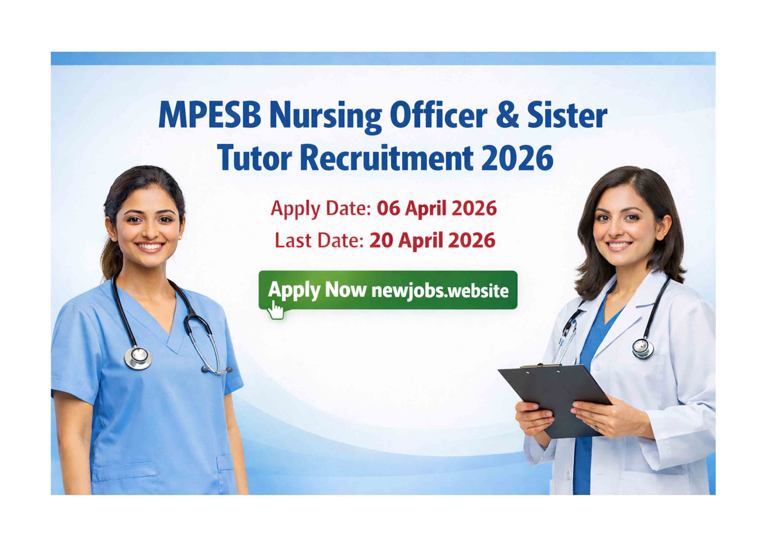 MPESB Recruitment 2026 Nursing Officer Apply Online