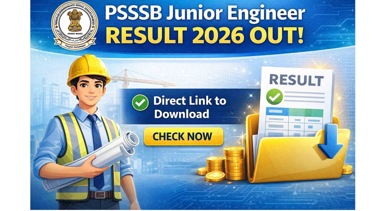 PSSSB JE Result 2026 Download Link