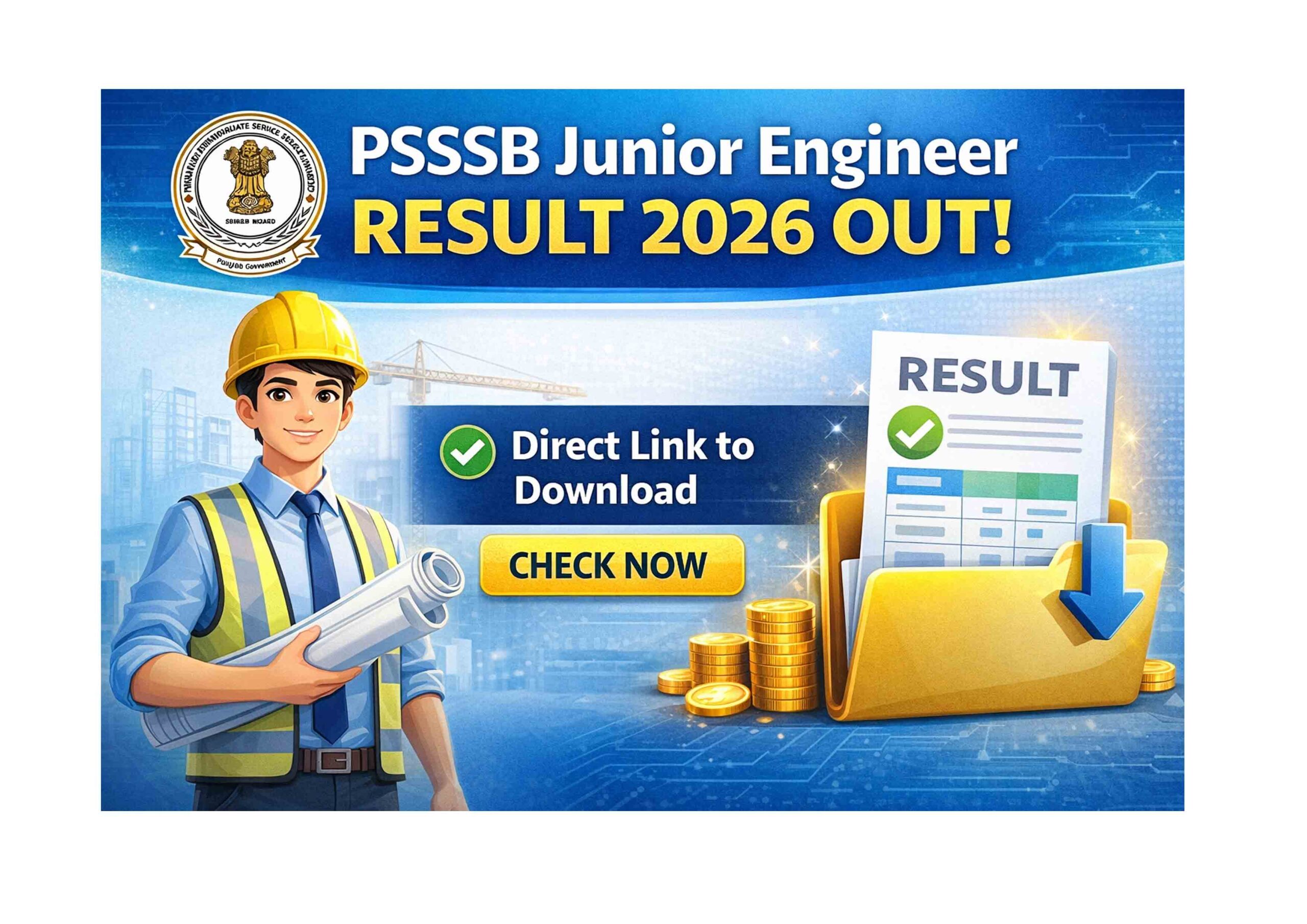 PSSSB JE Result 2026 Download Link