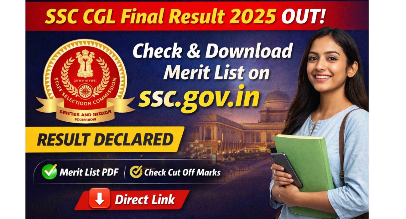 SSC CGL Final Result 2025 Merit List PDF Download