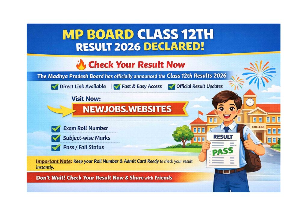 MP Board Class 12th Result 2026 Declared – Check MPBSE 12th Result Online Now