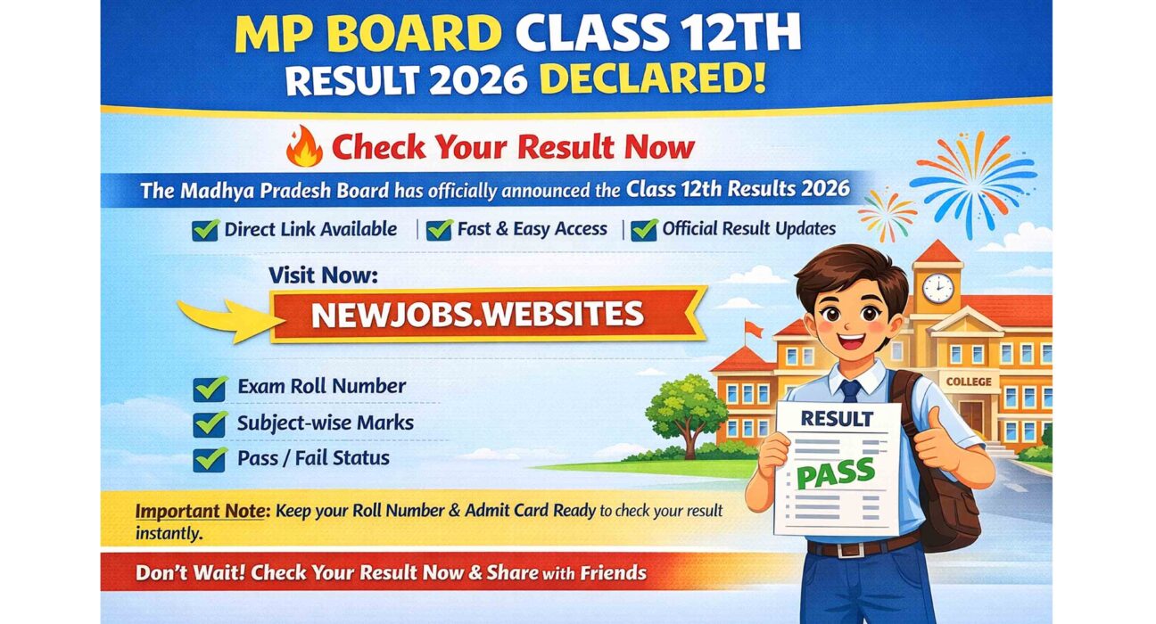 MP Board Class 12th Result 2026 Declared – Check MPBSE 12th Result Online Now
