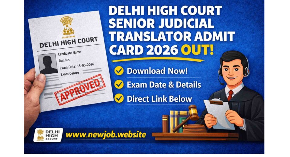 Delhi High Court Admit Card 2026 Download