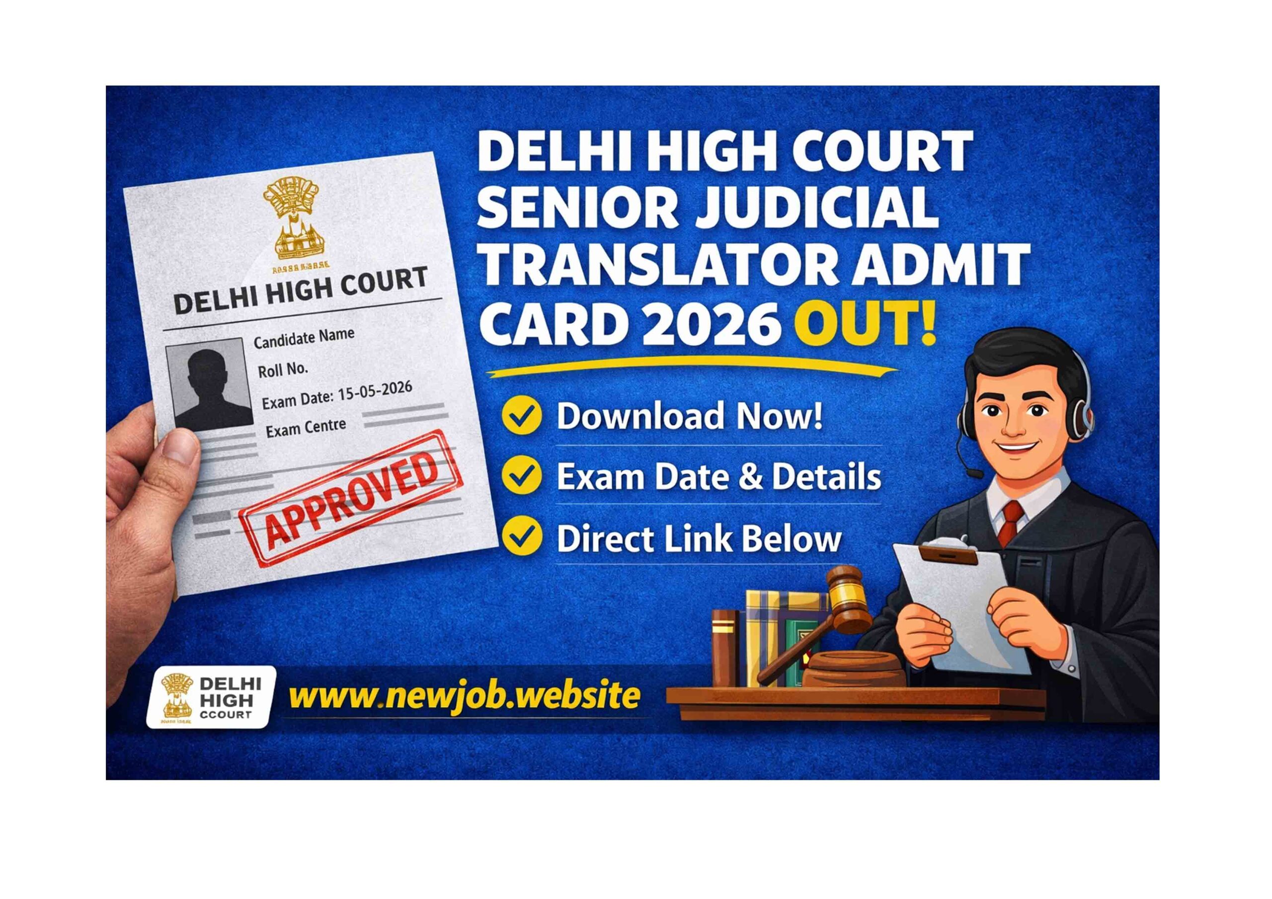 Delhi High Court Admit Card 2026 Download