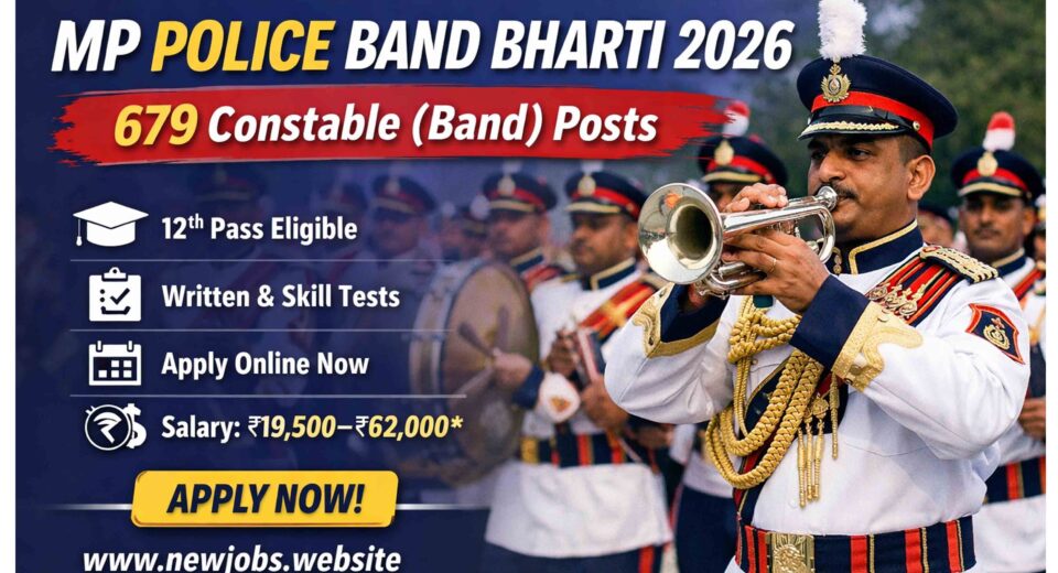 MP Police Band Bharti 2026 Constable Band Recruitment