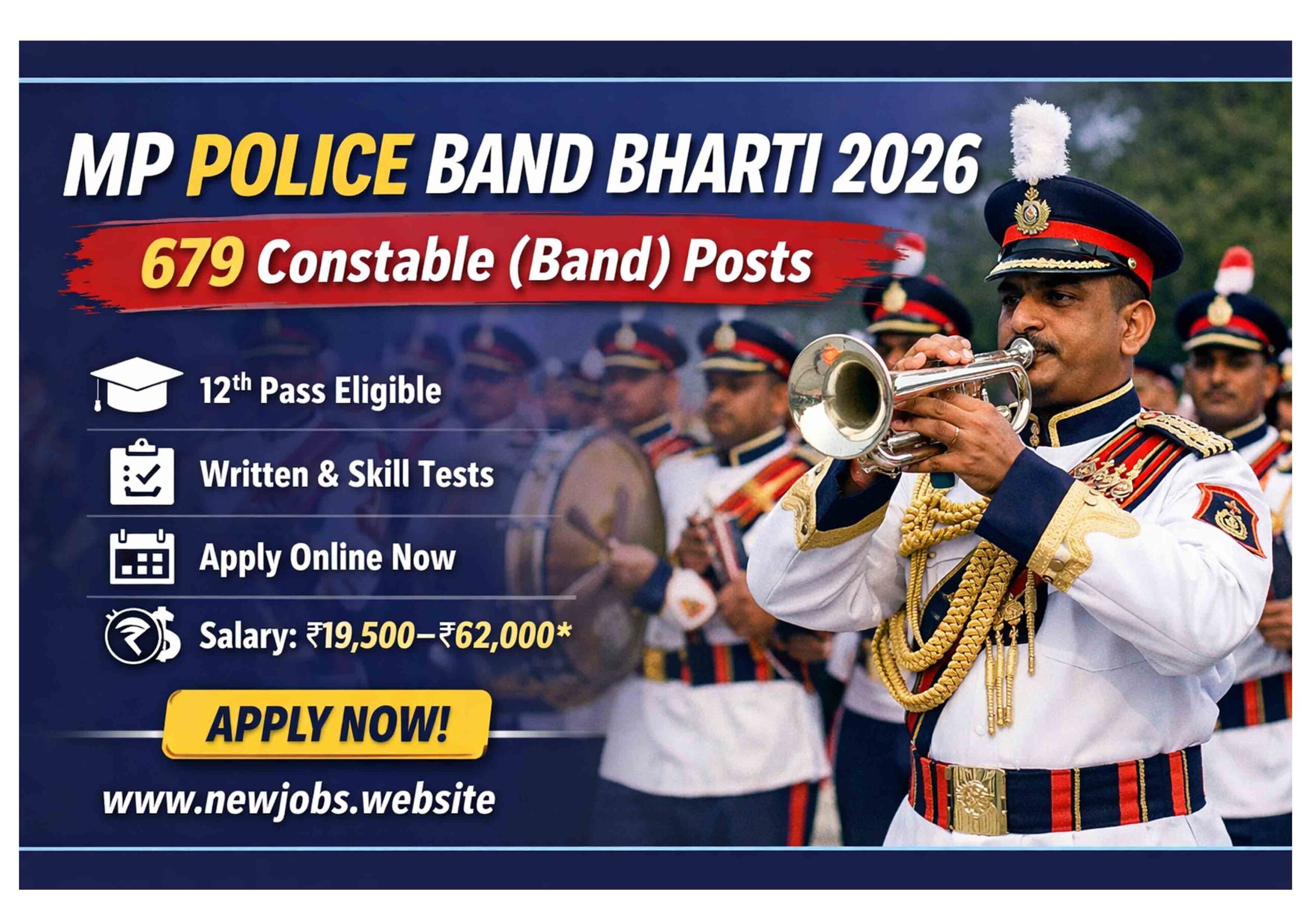 MP Police Band Bharti 2026 Constable Band Recruitment