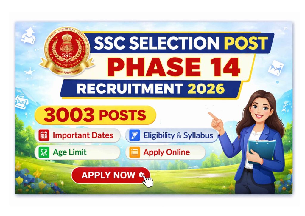 SSC Selection Post Phase 14 Recruitment 2026