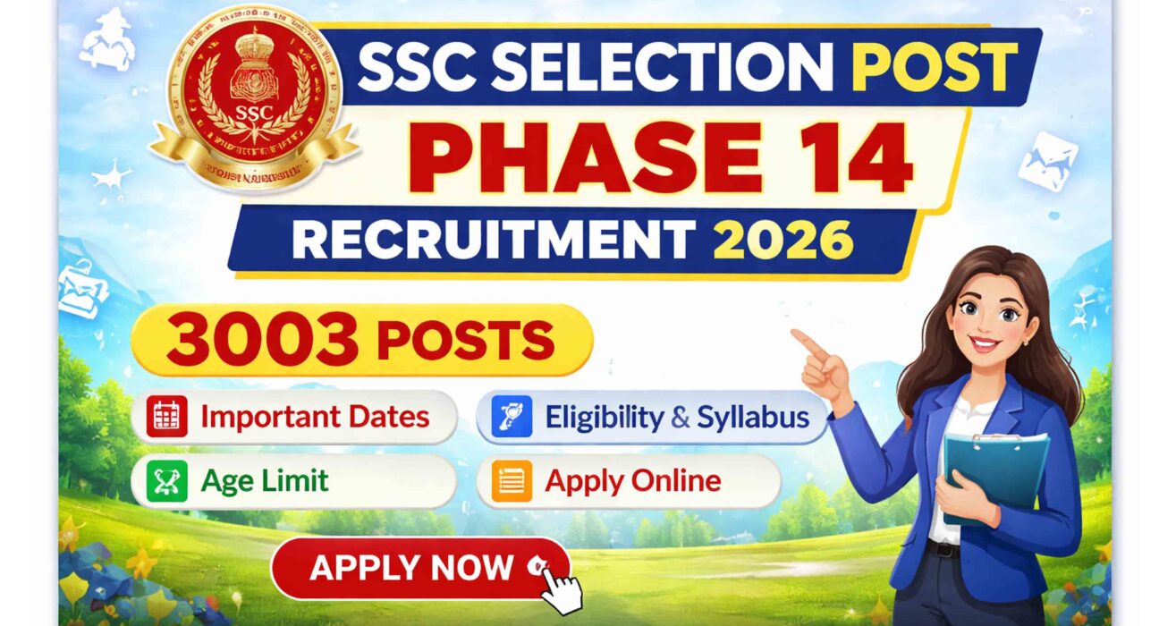 SSC Selection Post Phase 14 Recruitment 2026