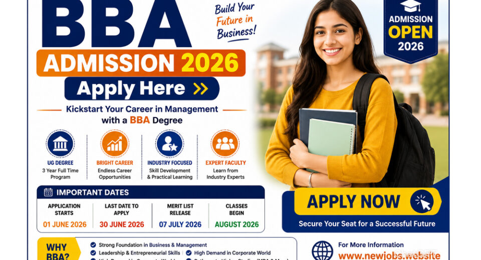 BBA Admission 2026 : Apply Here