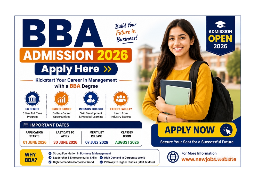 BBA Admission 2026 : Apply Here