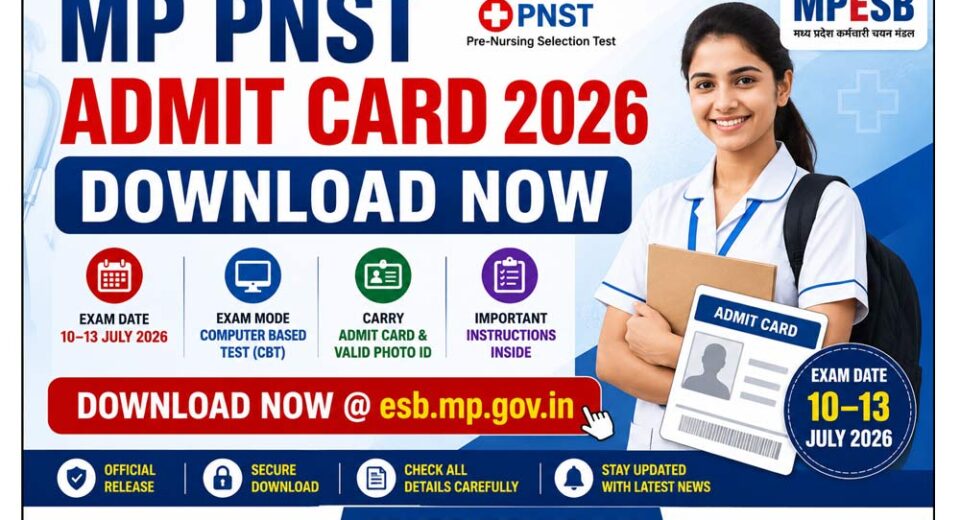 MP PNST Admit Card 2026: Download Now