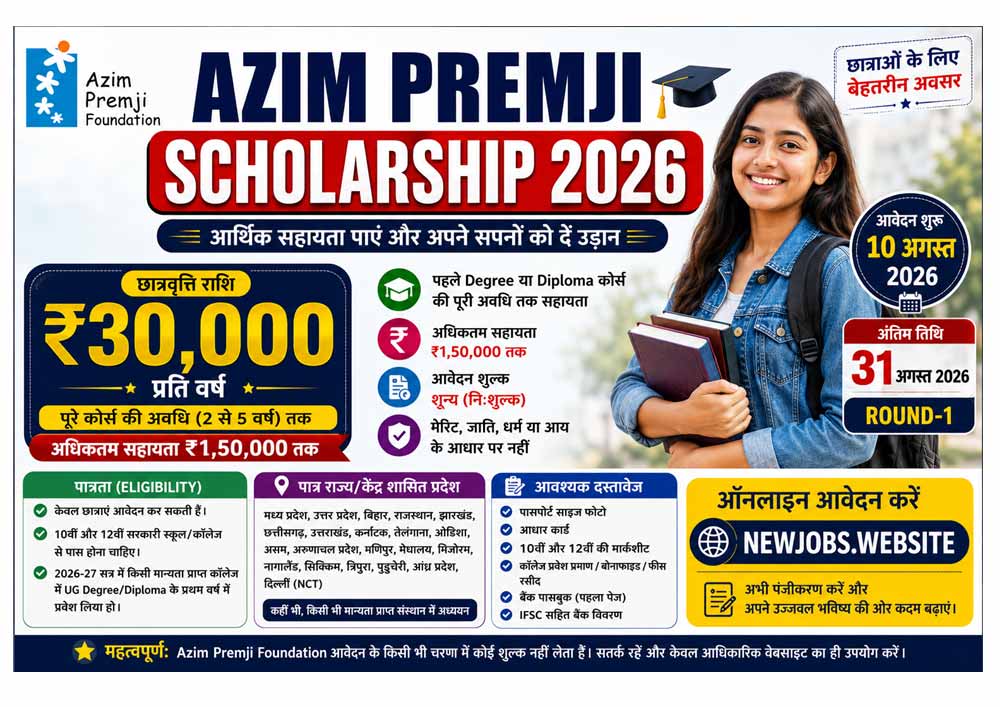 Azim Premji Scholarship 2026
