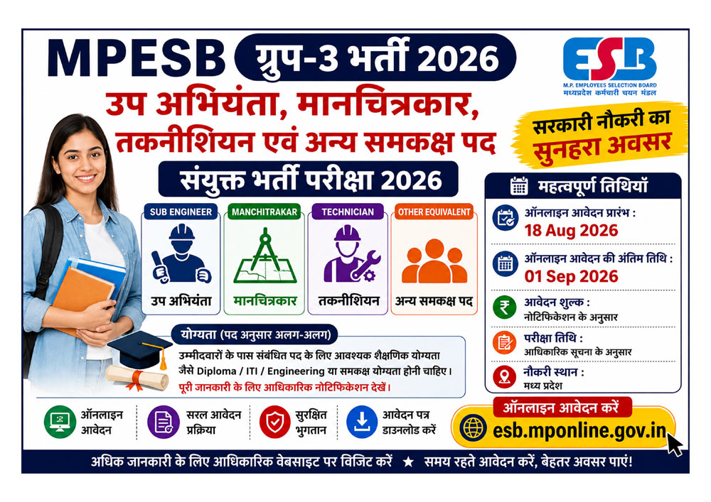MPESB Group 3 Online Form 2026