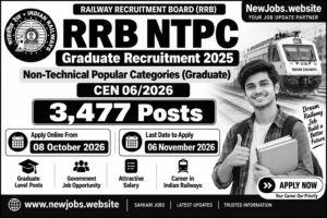RRB NTPC Graduate Recruitment 2026 pm
