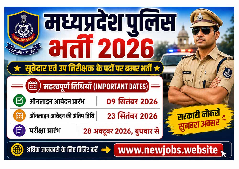MP Police Subedar & Sub Inspector Recruitment 2026: Apply Here