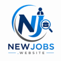 NewJobs.website logo featuring a blue and navy NJ monogram, a magnifying glass with a briefcase, and a professional person icon, symbolizing online job search and employment opportunities.