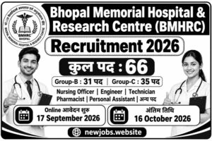 Bhopal Memorial Hospital & Research Centre Recruitment 2026