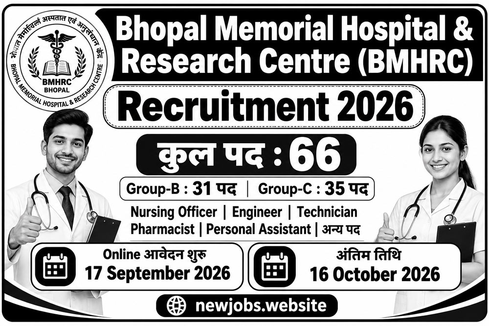 Bhopal Memorial Hospital & Research Centre Recruitment 2026