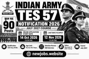 Indian Army TES 57 Notification 2026