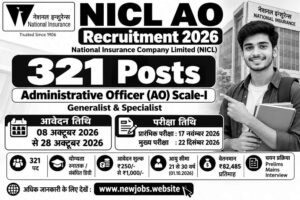 NICL AO Recruitment 2026 – 321 Posts