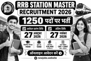 RRB Station Master Recruitment 2026 1250 पदों पर भर्ती